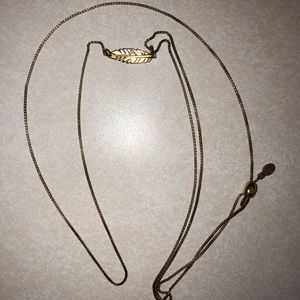 Alex & Ani feather adjustable Necklace